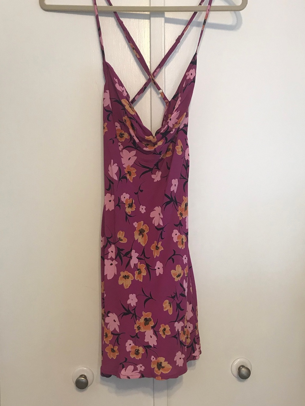 Flynn Skye Lynn Slip Dress in Berry Kiss - small